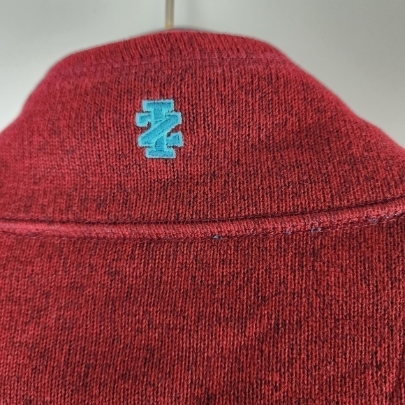 Izod Men's 3/4 Zipper Long Sleeve Pullover With Pockets Size Large - Picture 4 of 6